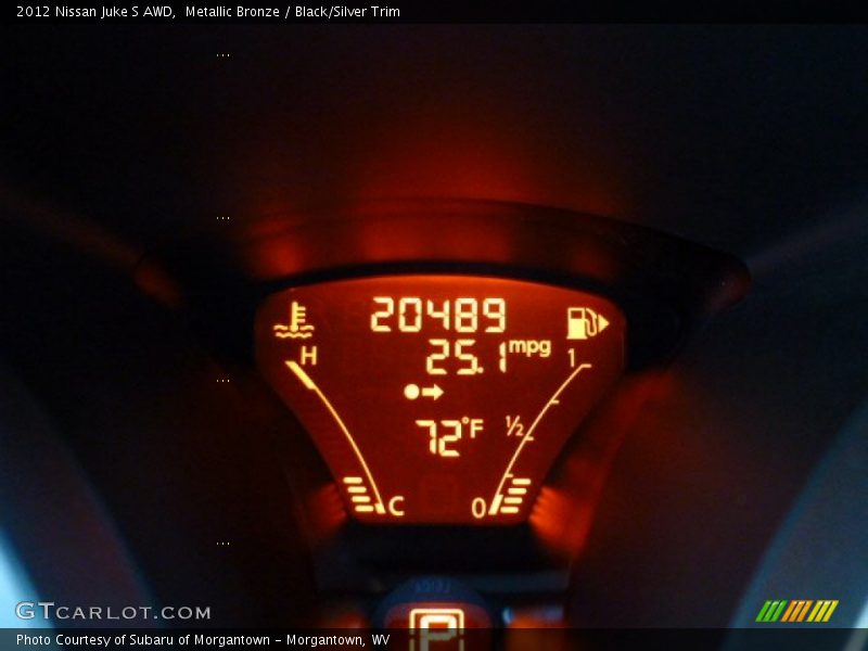 Metallic Bronze / Black/Silver Trim 2012 Nissan Juke S AWD