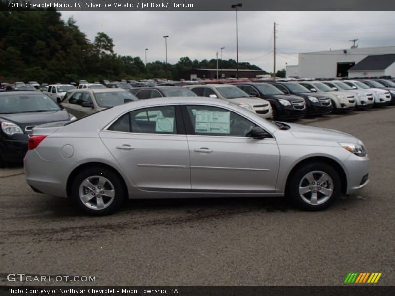 Silver Ice Metallic / Jet Black/Titanium 2013 Chevrolet Malibu LS
