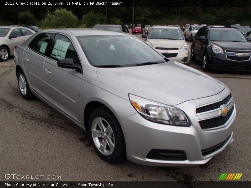 Silver Ice Metallic / Jet Black/Titanium 2013 Chevrolet Malibu LS