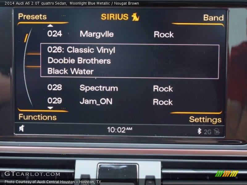 Moonlight Blue Metallic / Nougat Brown 2014 Audi A6 2.0T quattro Sedan