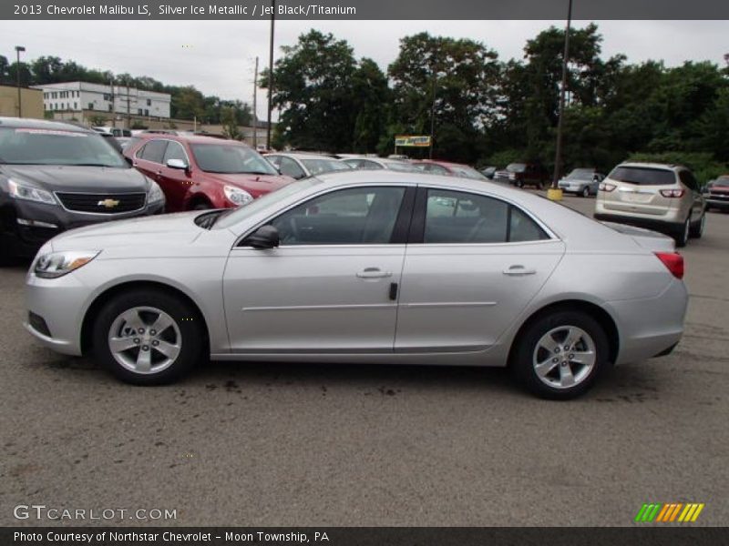 Silver Ice Metallic / Jet Black/Titanium 2013 Chevrolet Malibu LS