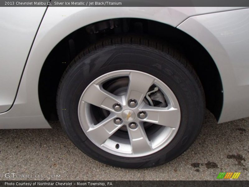 Silver Ice Metallic / Jet Black/Titanium 2013 Chevrolet Malibu LS
