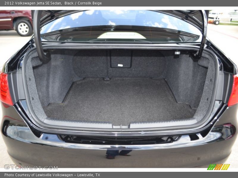 Black / Cornsilk Beige 2012 Volkswagen Jetta SE Sedan