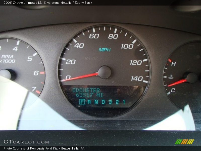 Silverstone Metallic / Ebony Black 2006 Chevrolet Impala LS