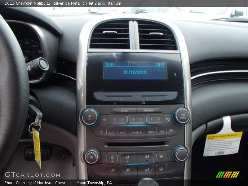 Silver Ice Metallic / Jet Black/Titanium 2013 Chevrolet Malibu LS
