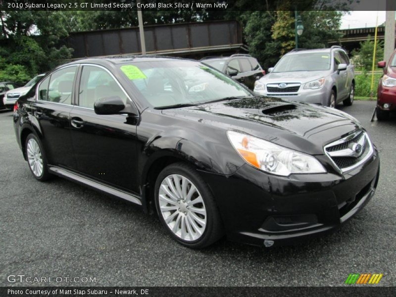 Crystal Black Silica / Warm Ivory 2010 Subaru Legacy 2.5 GT Limited Sedan
