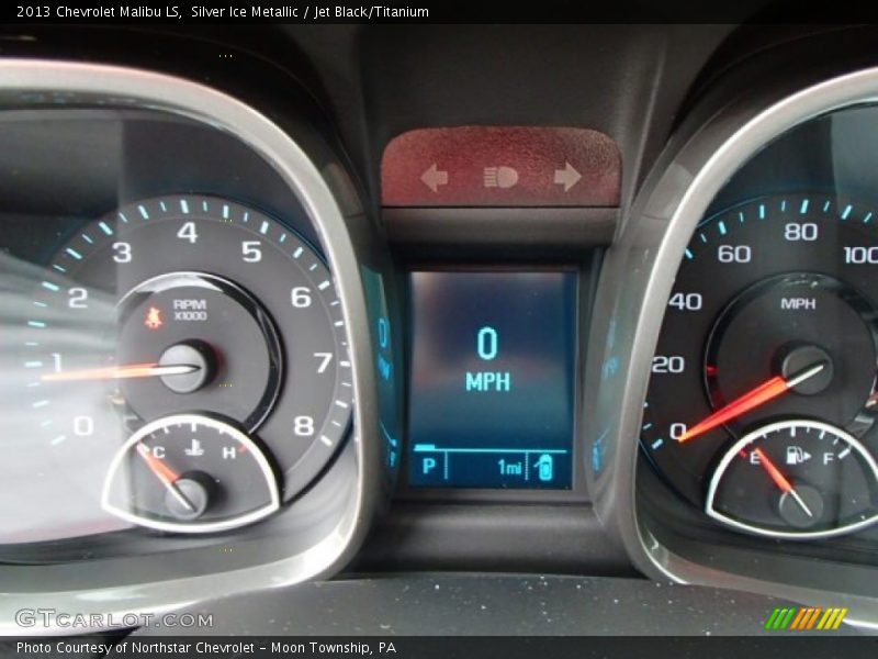 Silver Ice Metallic / Jet Black/Titanium 2013 Chevrolet Malibu LS