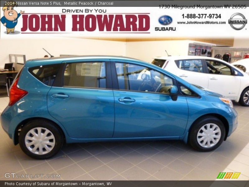 Metallic Peacock / Charcoal 2014 Nissan Versa Note S Plus