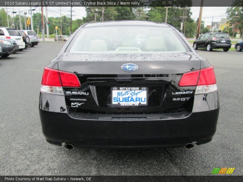 Crystal Black Silica / Warm Ivory 2010 Subaru Legacy 2.5 GT Limited Sedan