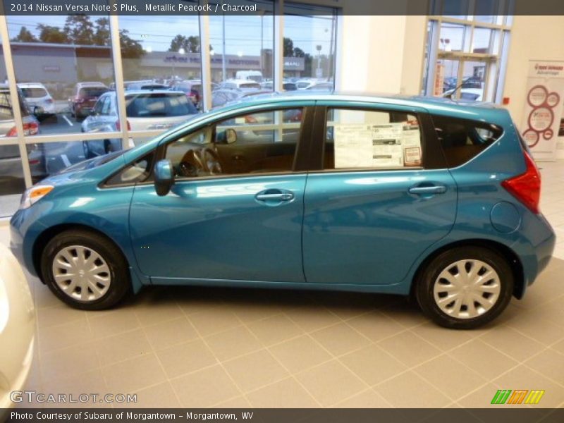 Metallic Peacock / Charcoal 2014 Nissan Versa Note S Plus