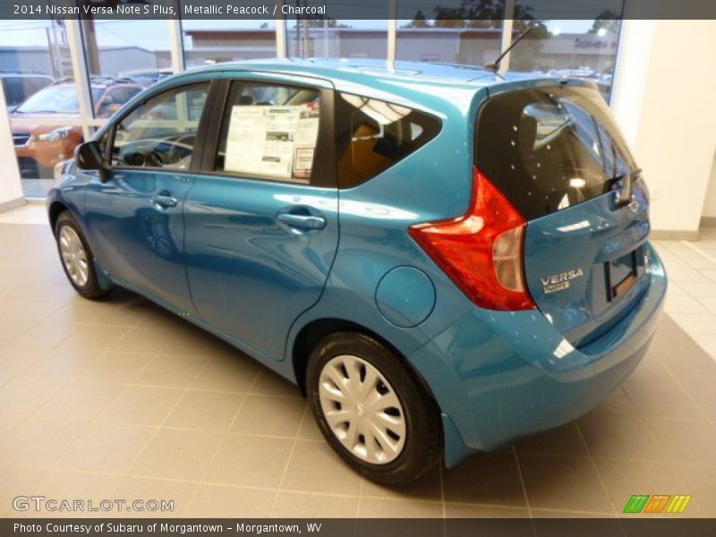 Metallic Peacock / Charcoal 2014 Nissan Versa Note S Plus
