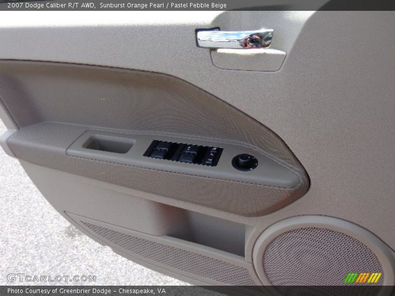 Sunburst Orange Pearl / Pastel Pebble Beige 2007 Dodge Caliber R/T AWD