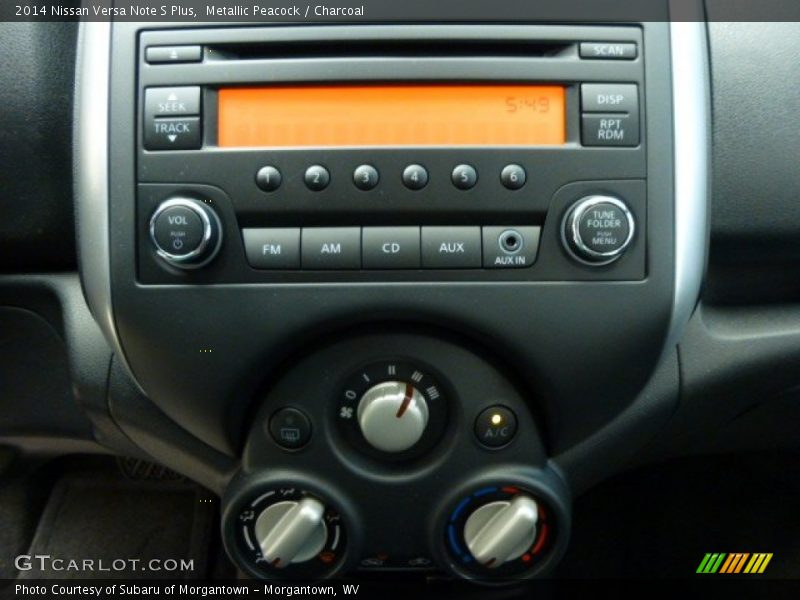 Metallic Peacock / Charcoal 2014 Nissan Versa Note S Plus