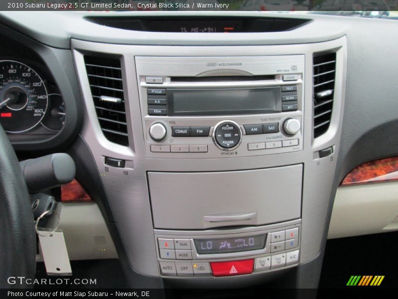 Crystal Black Silica / Warm Ivory 2010 Subaru Legacy 2.5 GT Limited Sedan