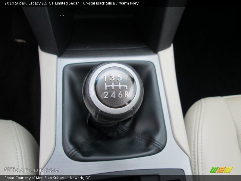 Crystal Black Silica / Warm Ivory 2010 Subaru Legacy 2.5 GT Limited Sedan