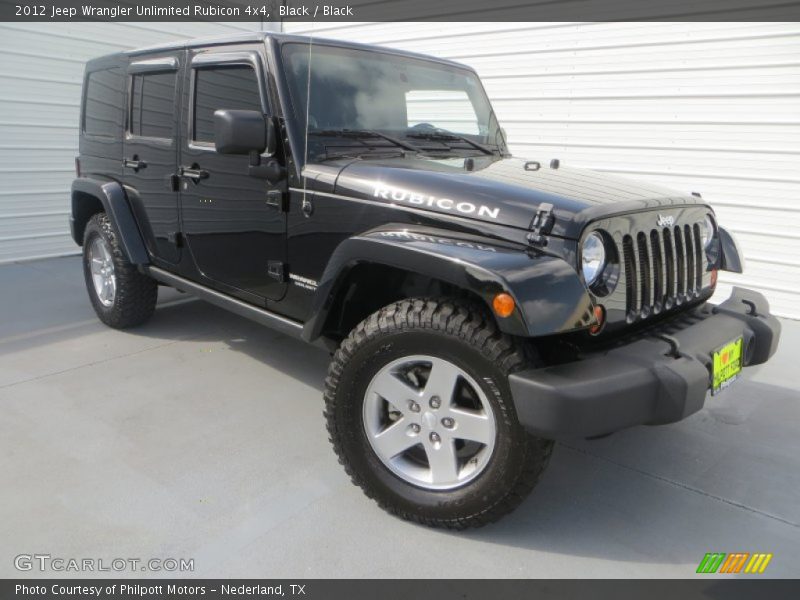 Black / Black 2012 Jeep Wrangler Unlimited Rubicon 4x4