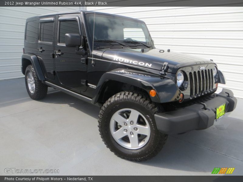 Black / Black 2012 Jeep Wrangler Unlimited Rubicon 4x4