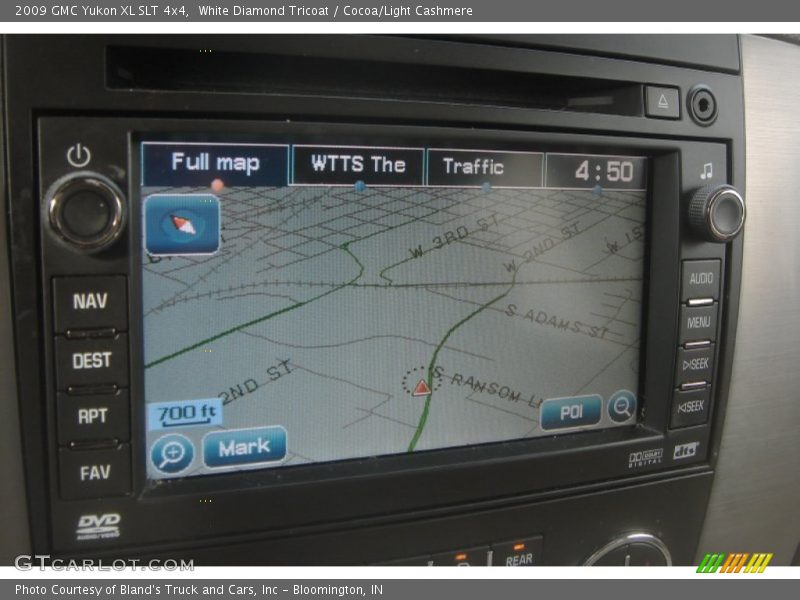 White Diamond Tricoat / Cocoa/Light Cashmere 2009 GMC Yukon XL SLT 4x4