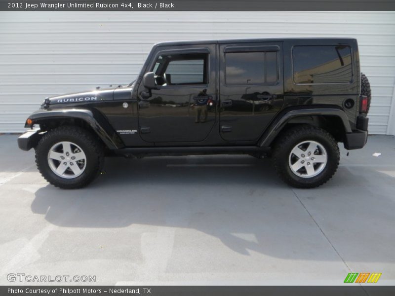 Black / Black 2012 Jeep Wrangler Unlimited Rubicon 4x4