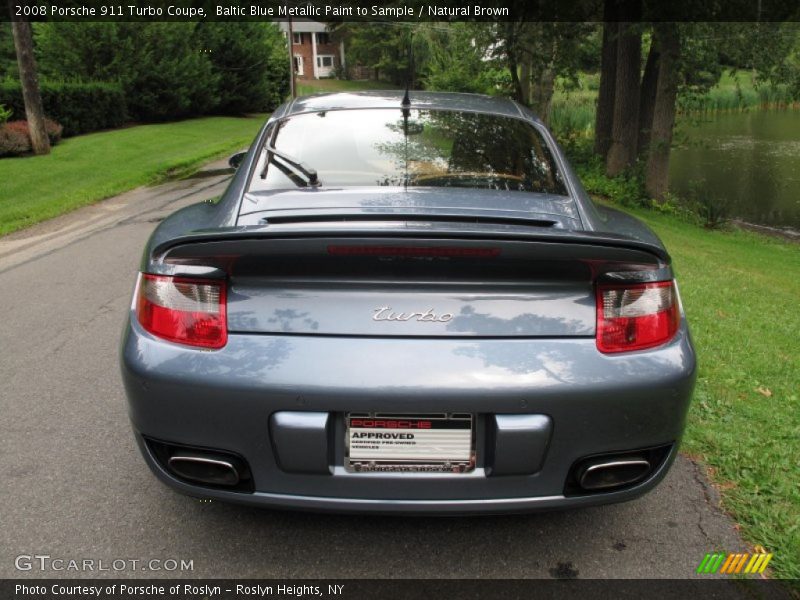 Baltic Blue Metallic Paint to Sample / Natural Brown 2008 Porsche 911 Turbo Coupe