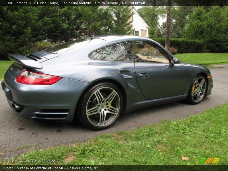 Baltic Blue Metallic Paint to Sample / Natural Brown 2008 Porsche 911 Turbo Coupe