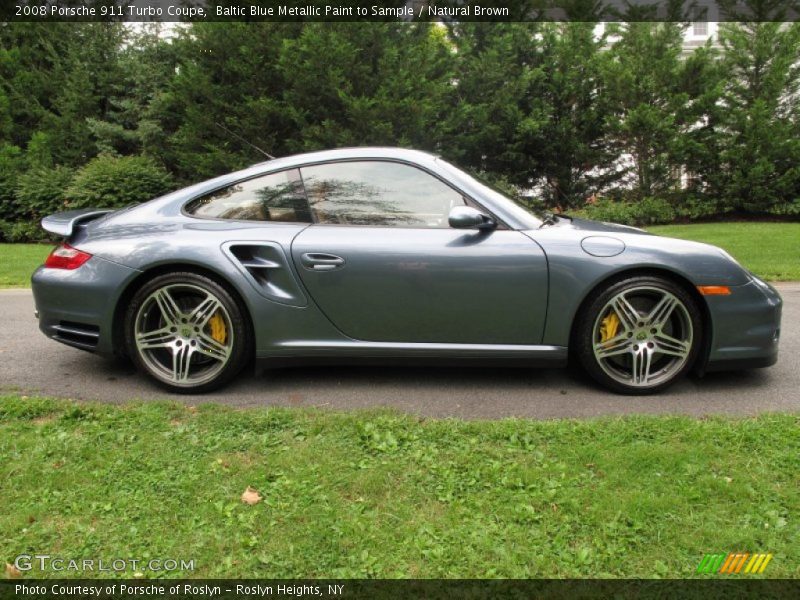  2008 911 Turbo Coupe Baltic Blue Metallic Paint to Sample