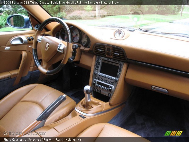 Baltic Blue Metallic Paint to Sample / Natural Brown 2008 Porsche 911 Turbo Coupe