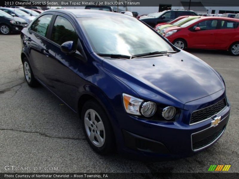 Blue Topaz Metallic / Jet Black/Dark Titanium 2013 Chevrolet Sonic LS Sedan