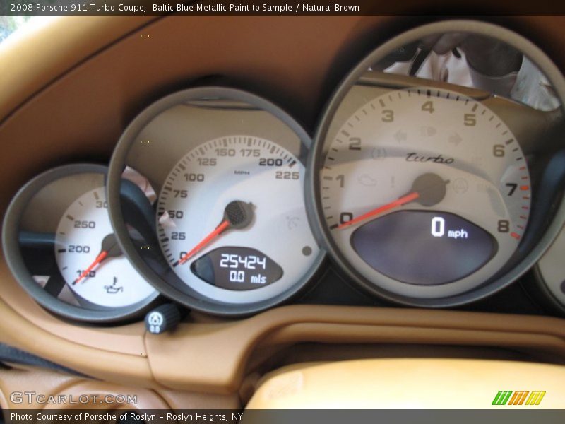 Baltic Blue Metallic Paint to Sample / Natural Brown 2008 Porsche 911 Turbo Coupe