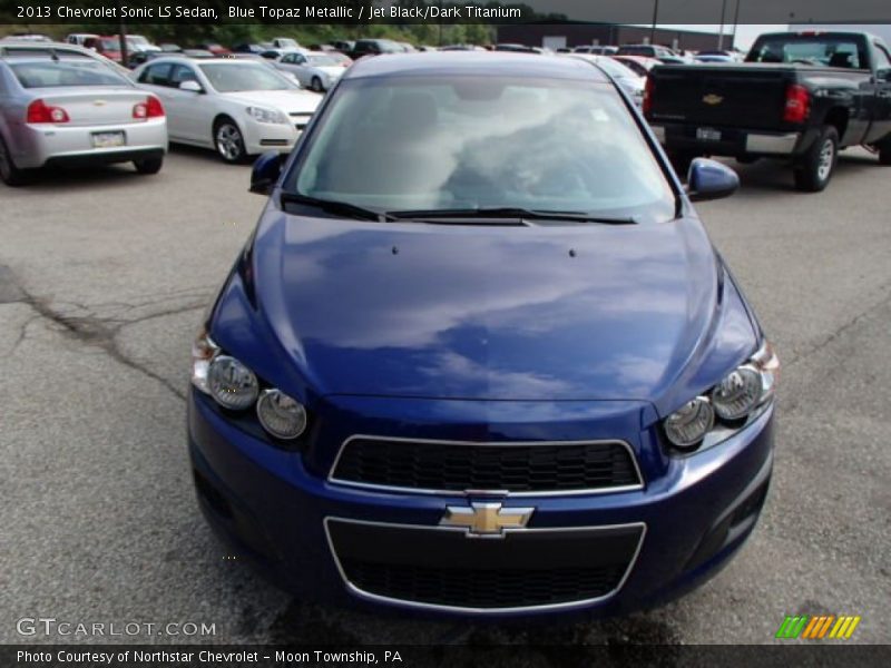 Blue Topaz Metallic / Jet Black/Dark Titanium 2013 Chevrolet Sonic LS Sedan