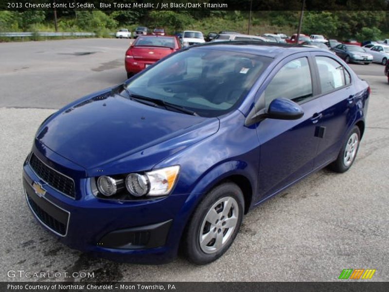 Blue Topaz Metallic / Jet Black/Dark Titanium 2013 Chevrolet Sonic LS Sedan
