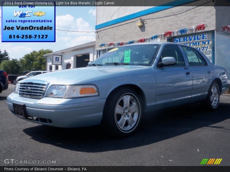 Light Ice Blue Metallic / Light Camel 2011 Ford Crown Victoria LX