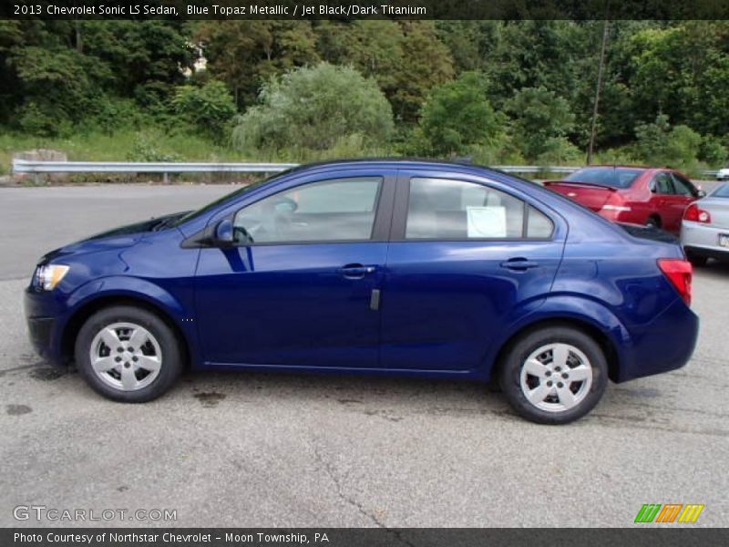 Blue Topaz Metallic / Jet Black/Dark Titanium 2013 Chevrolet Sonic LS Sedan