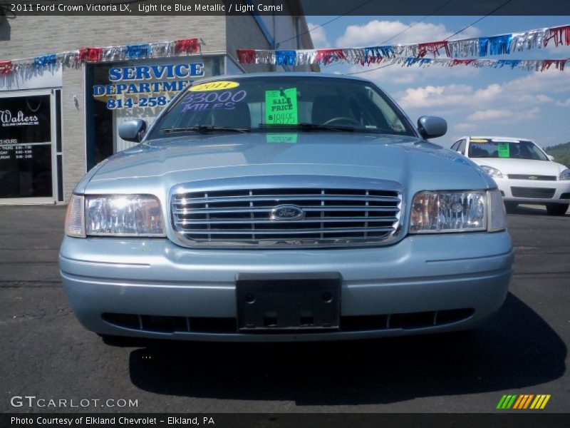 Light Ice Blue Metallic / Light Camel 2011 Ford Crown Victoria LX