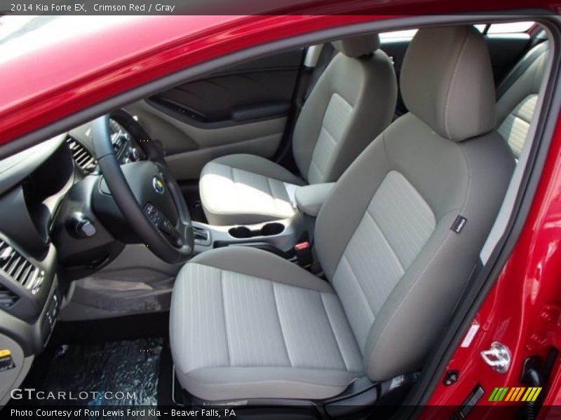 Crimson Red / Gray 2014 Kia Forte EX