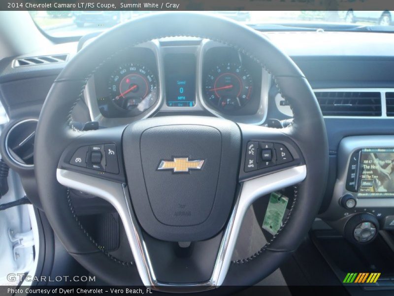 Summit White / Gray 2014 Chevrolet Camaro LT/RS Coupe