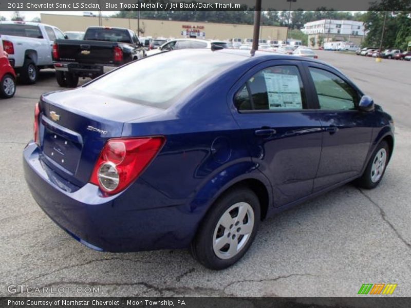 Blue Topaz Metallic / Jet Black/Dark Titanium 2013 Chevrolet Sonic LS Sedan