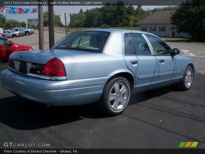 Light Ice Blue Metallic / Light Camel 2011 Ford Crown Victoria LX