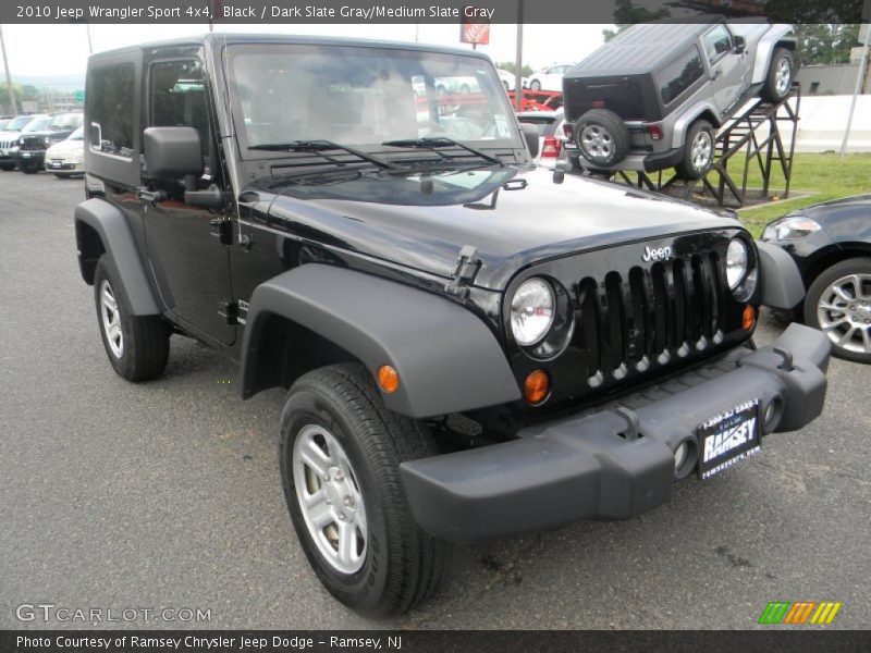 Black / Dark Slate Gray/Medium Slate Gray 2010 Jeep Wrangler Sport 4x4