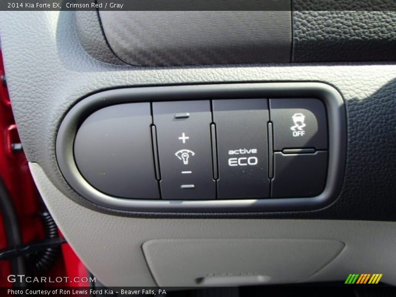 Crimson Red / Gray 2014 Kia Forte EX