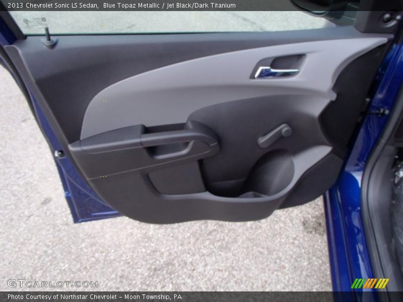 Blue Topaz Metallic / Jet Black/Dark Titanium 2013 Chevrolet Sonic LS Sedan