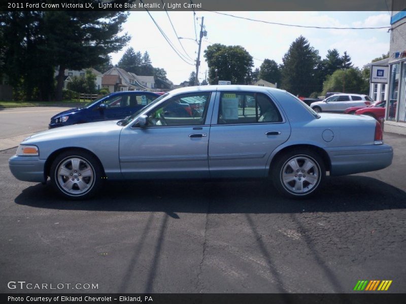 Light Ice Blue Metallic / Light Camel 2011 Ford Crown Victoria LX