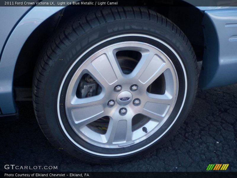 Light Ice Blue Metallic / Light Camel 2011 Ford Crown Victoria LX