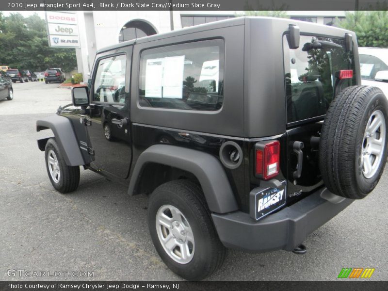 Black / Dark Slate Gray/Medium Slate Gray 2010 Jeep Wrangler Sport 4x4