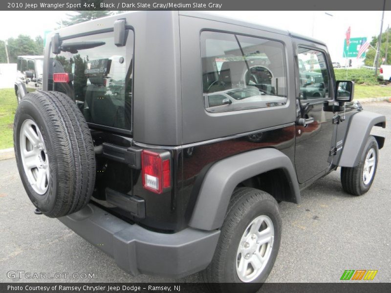 Black / Dark Slate Gray/Medium Slate Gray 2010 Jeep Wrangler Sport 4x4