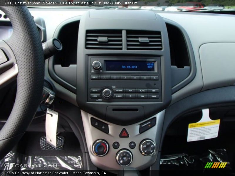 Blue Topaz Metallic / Jet Black/Dark Titanium 2013 Chevrolet Sonic LS Sedan