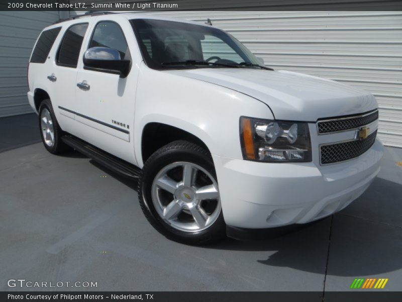 Summit White / Light Titanium 2009 Chevrolet Tahoe LTZ