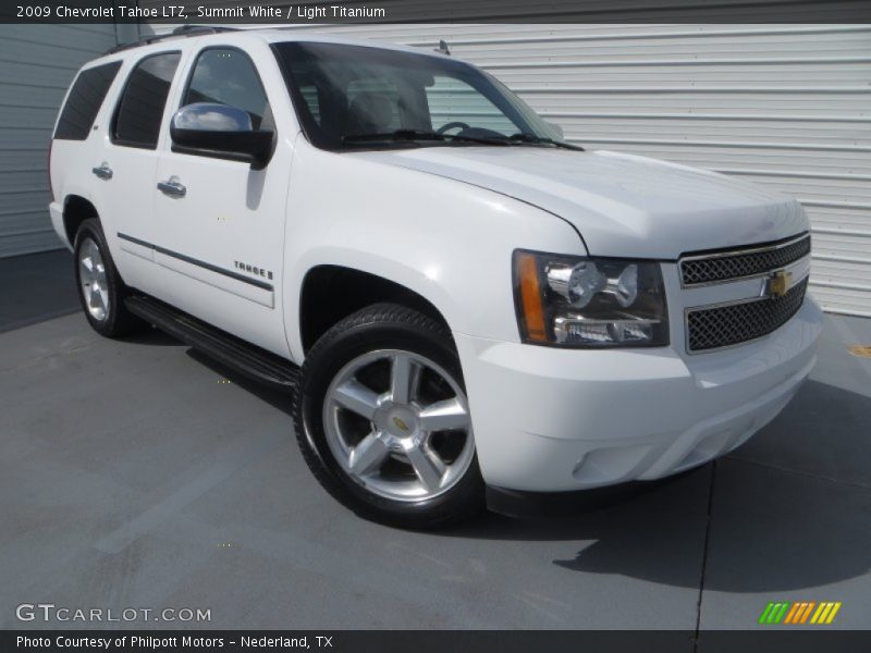Summit White / Light Titanium 2009 Chevrolet Tahoe LTZ