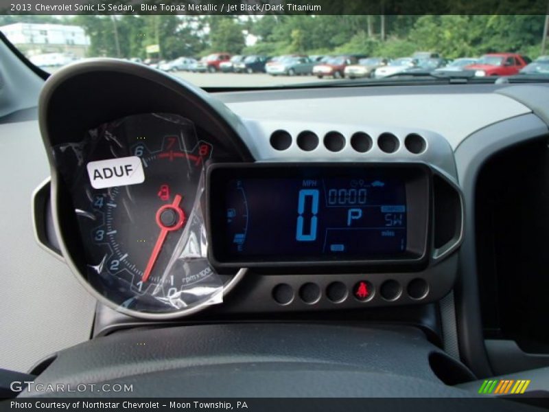 Blue Topaz Metallic / Jet Black/Dark Titanium 2013 Chevrolet Sonic LS Sedan