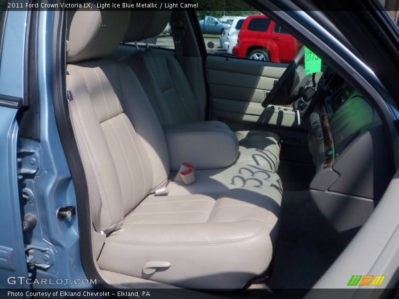Light Ice Blue Metallic / Light Camel 2011 Ford Crown Victoria LX